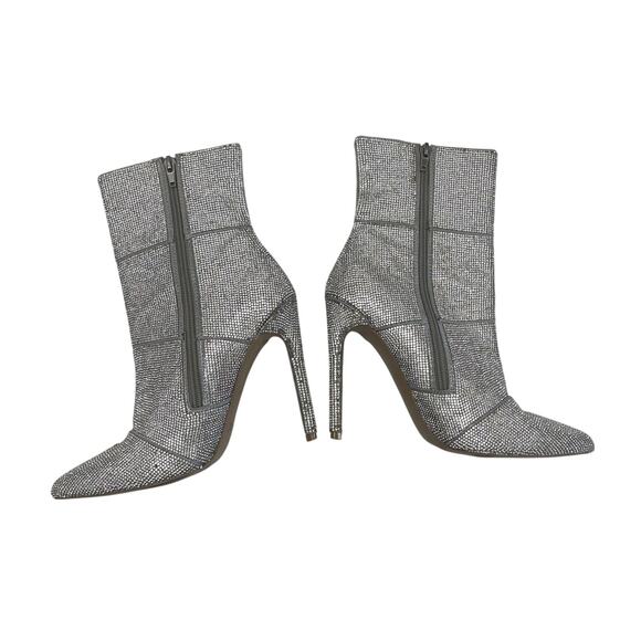 Steve Madden Winona Rhinestone Embellished Stiletto Heel Bootie Womens 8 AS IS - Picture 5 of 13